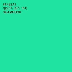 #1FE3A1 - Shamrock Color Image