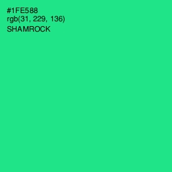 #1FE588 - Shamrock Color Image