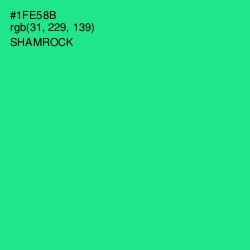 #1FE58B - Shamrock Color Image