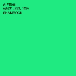 #1FE981 - Shamrock Color Image