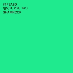 #1FEA8D - Shamrock Color Image