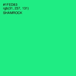 #1FED83 - Shamrock Color Image