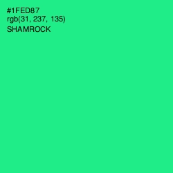 #1FED87 - Shamrock Color Image