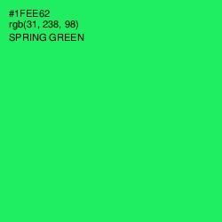 #1FEE62 - Spring Green Color Image