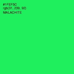 #1FEF5C - Malachite Color Image