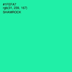 #1FEFA7 - Shamrock Color Image