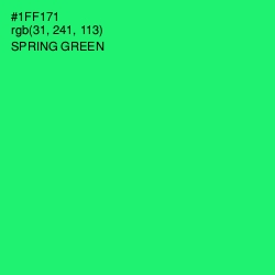 #1FF171 - Spring Green Color Image