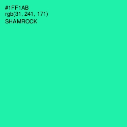 #1FF1AB - Shamrock Color Image