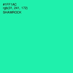 #1FF1AC - Shamrock Color Image