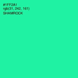 #1FF2A1 - Shamrock Color Image