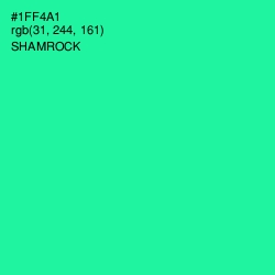 #1FF4A1 - Shamrock Color Image