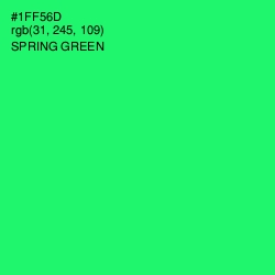 #1FF56D - Spring Green Color Image