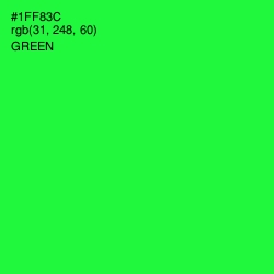 #1FF83C - Green Color Image
