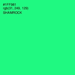 #1FF981 - Shamrock Color Image