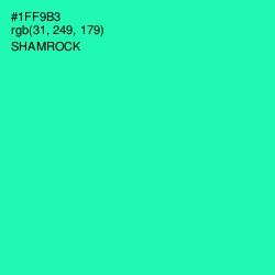 #1FF9B3 - Shamrock Color Image