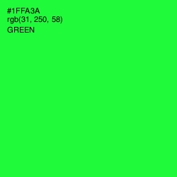 #1FFA3A - Green Color Image