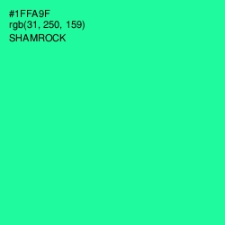 #1FFA9F - Shamrock Color Image