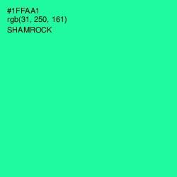 #1FFAA1 - Shamrock Color Image