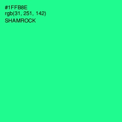 #1FFB8E - Shamrock Color Image
