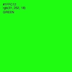 #1FFC12 - Green Color Image