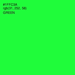 #1FFC3A - Green Color Image