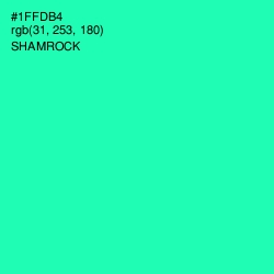 #1FFDB4 - Shamrock Color Image