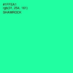 #1FFEA1 - Shamrock Color Image