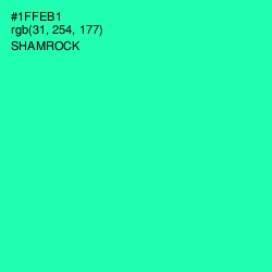 #1FFEB1 - Shamrock Color Image