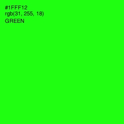 #1FFF12 - Green Color Image