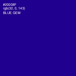 #20008F - Blue Gem Color Image