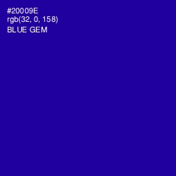 #20009E - Blue Gem Color Image