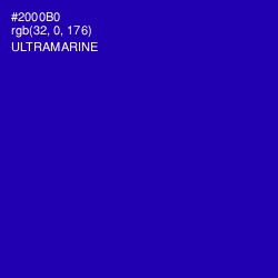 #2000B0 - Ultramarine Color Image