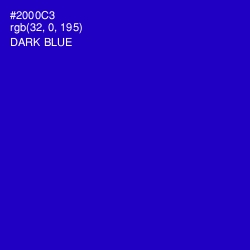 #2000C3 - Dark Blue Color Image