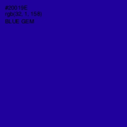 #20019E - Blue Gem Color Image