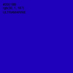 #2001BB - Ultramarine Color Image