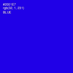 #2001E7 - Blue Color Image