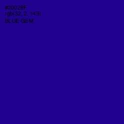 #20028F - Blue Gem Color Image