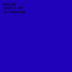 #2002BB - Ultramarine Color Image