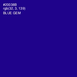 #20038B - Blue Gem Color Image