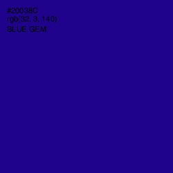 #20038C - Blue Gem Color Image