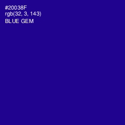 #20038F - Blue Gem Color Image