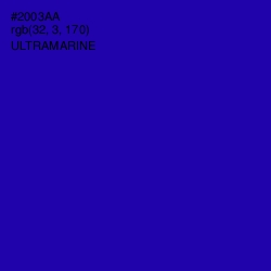 #2003AA - Ultramarine Color Image