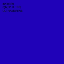 #2003B9 - Ultramarine Color Image