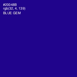 #20048B - Blue Gem Color Image