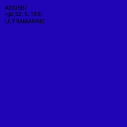 #2005B7 - Ultramarine Color Image