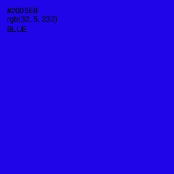 #2005E8 - Blue Color Image