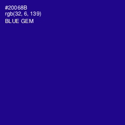 #20068B - Blue Gem Color Image