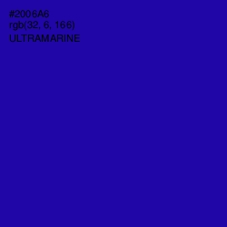 #2006A6 - Ultramarine Color Image