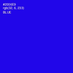 #2006E9 - Blue Color Image