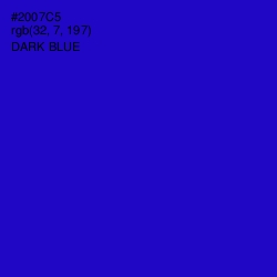 #2007C5 - Dark Blue Color Image